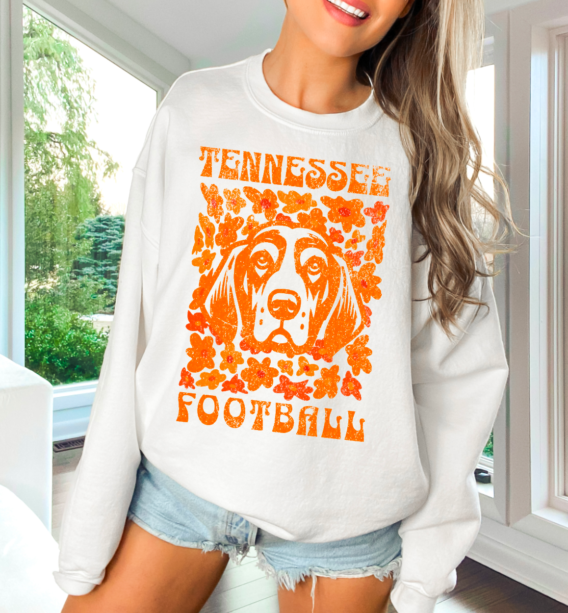 Abstract Smokey Crewneck Sweatshirt