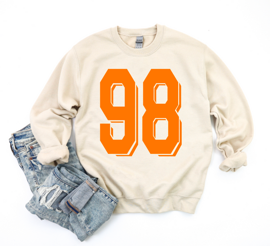 Orange 98 Crewneck Sweatshirt