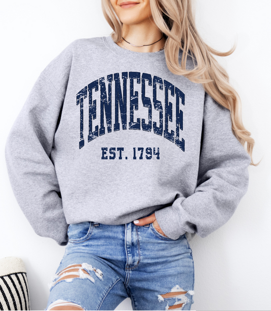 Tennessee Navy Classic Crewneck Sweatshirt