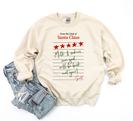 With Love, From Santa Crewneck Sweatshirt
