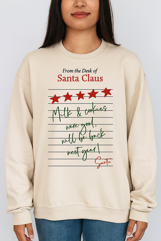 Santa’s Little Note Crewneck Sweatshirt✉️🎄