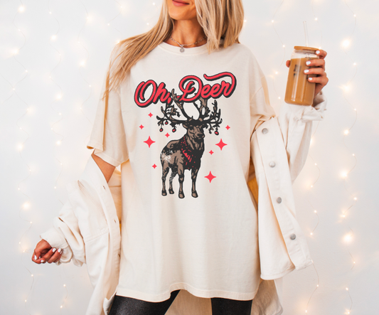 Holiday Sparkle Reindeer Comfort Colors